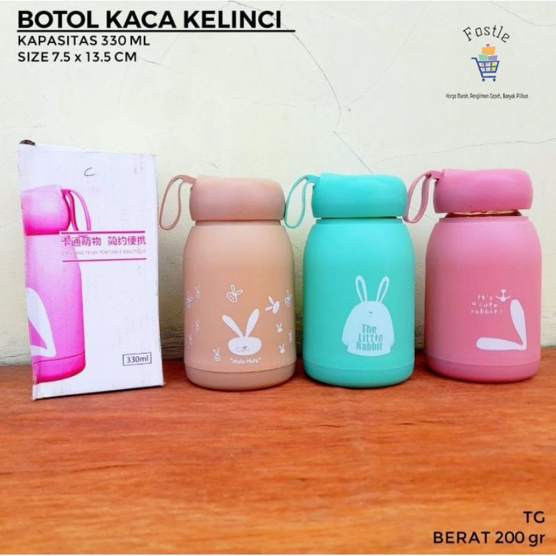 Jual [DAPAT BOX Ya] Botol Minum Kelinci Dengan Box Rabbit Aesthetic ...