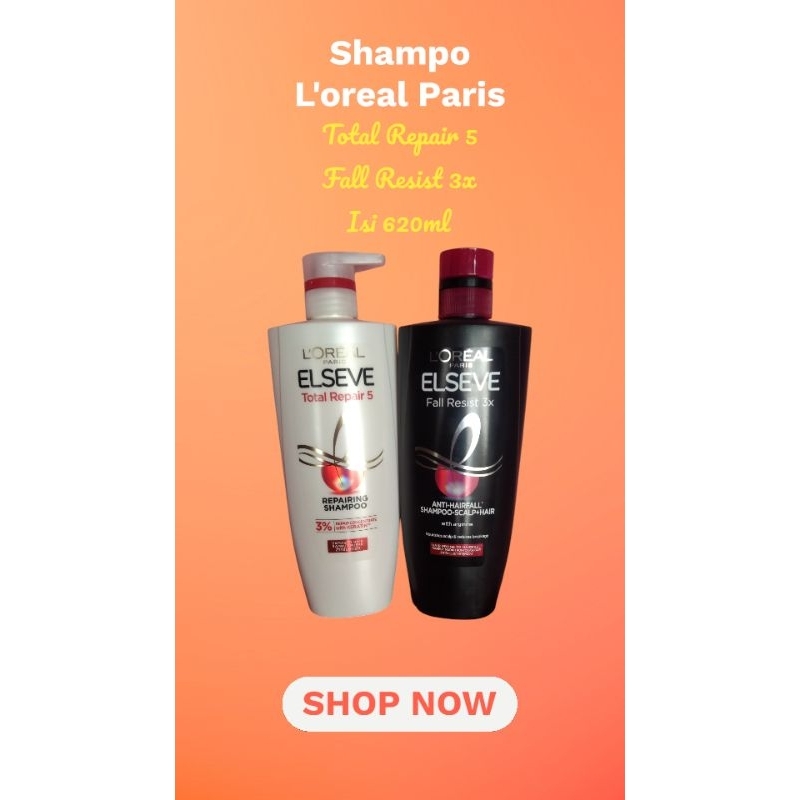 Jual L'oreal Paris Elseve fall resist / shampo loreal anti hair fall ...