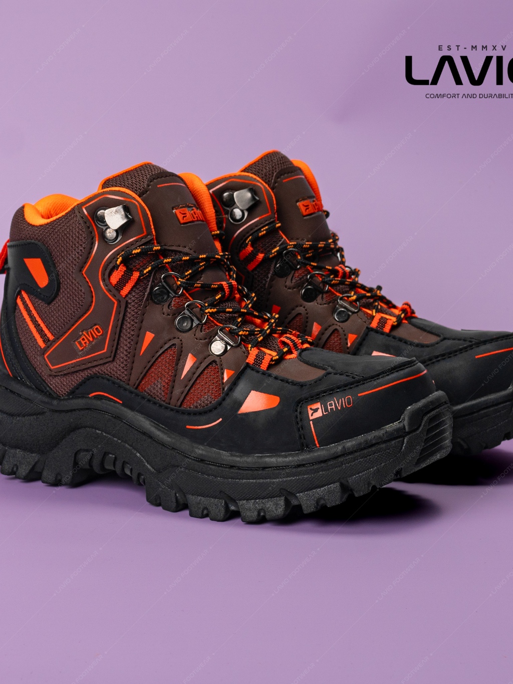 Jual Lavio Sepatu Pria Boots Safety High Kerja Proyek Gunung Hiking ...
