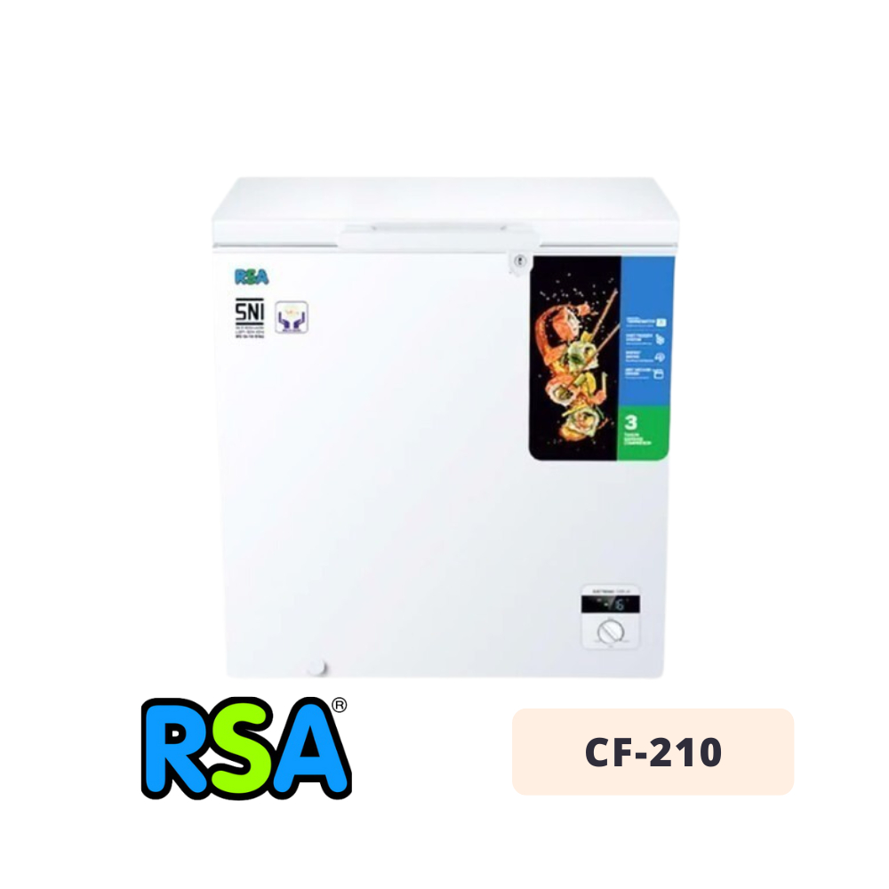 Jual Chest Freezer RSA CF 210 Freezer Box 200 Liter CF-210 Garansi ...
