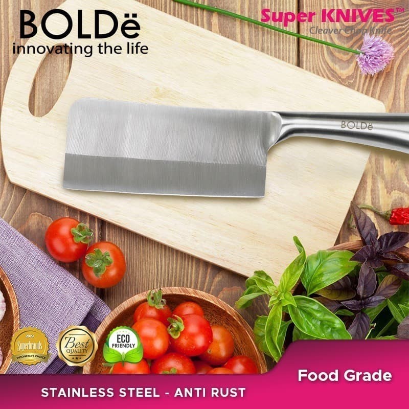 Jual BOLDe Super Knives Cleaver Titanium Chop Knife / Pisau Daging ...