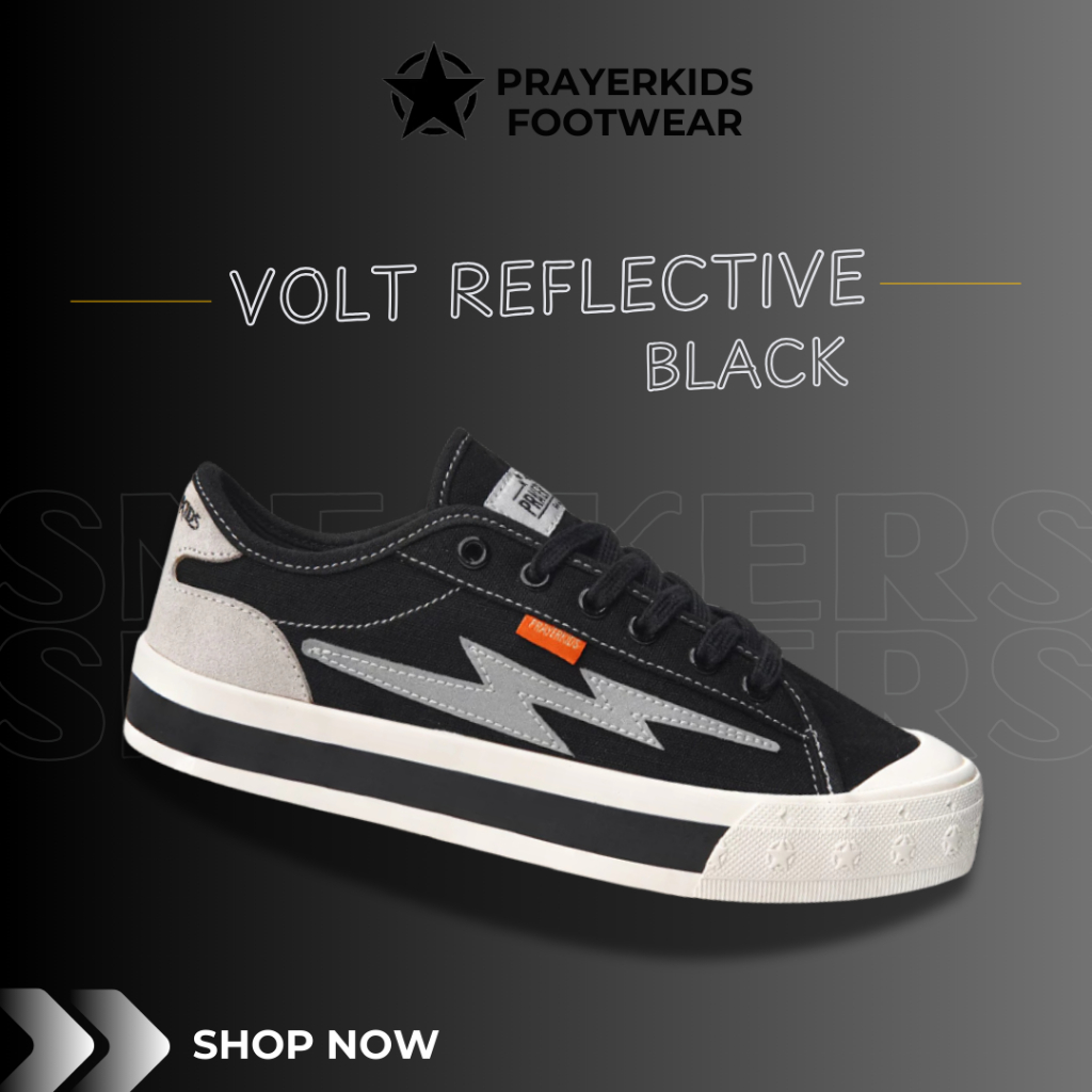 Jual Prayer Kids - Sepatu Unisex Volta Reflective ox Black Murah ...