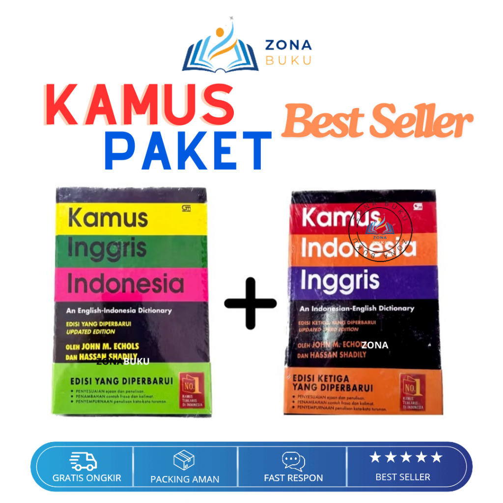 Jual PAKET KAMUS INDONESIA - INGGRIS DAN INGGRIS - INDONESIA BY JOHN M ...