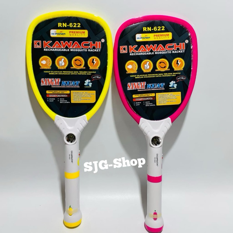 Jual Kawachi Raket Nyamuk Cas + Senter RN-622 Rechargeable Mosquito ...
