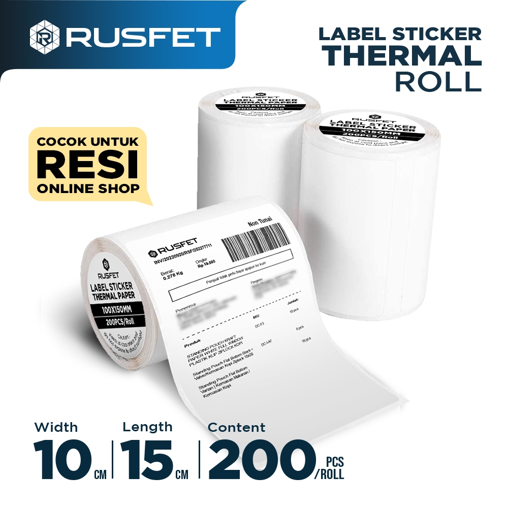 Jual Label dan Kertas Thermal Paper Termal Struk Kasir POS EDC Barcode ...