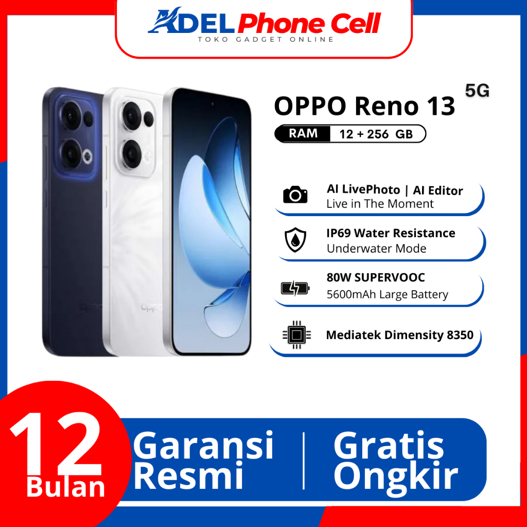 Jual Oppo Reno 13 5G Ram 12/256GB Original Garansi Resmi | Shopee Indonesia