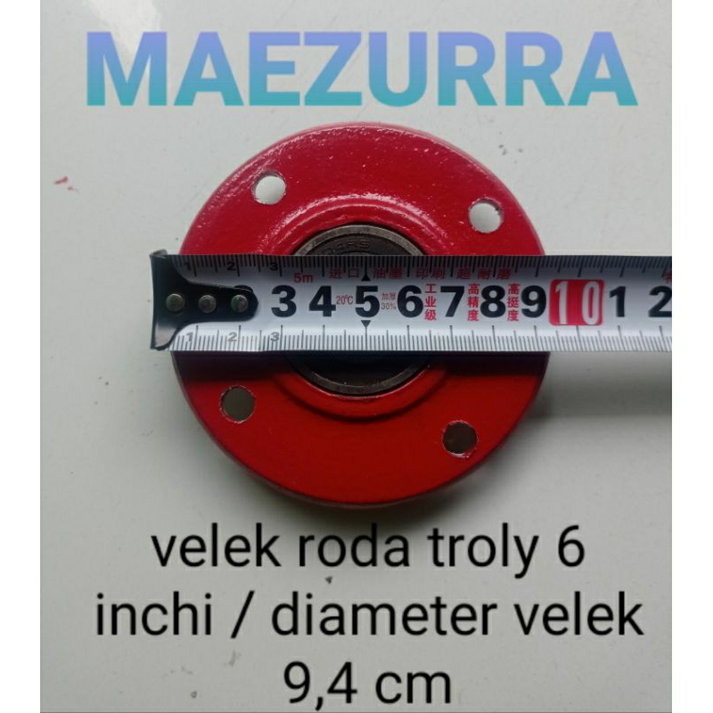 Jual VELEK UNTUK RODA TROLY 6 INCHI 2 pcs | VELEK ALUMUNIUM RODA TROLY ...