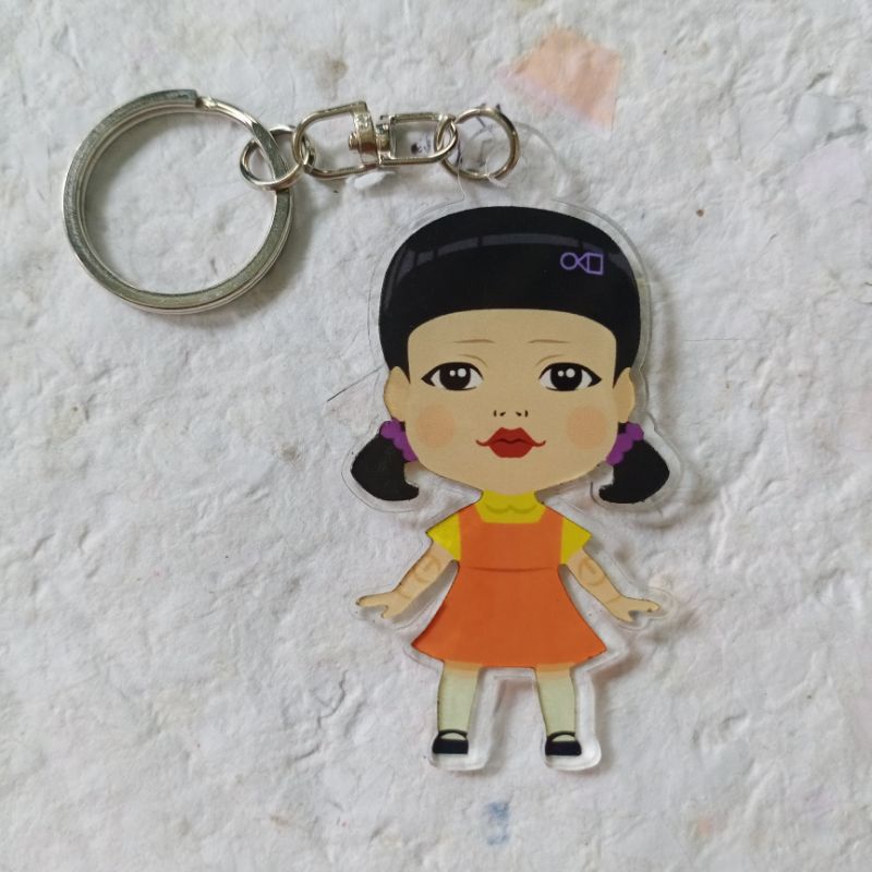 Jual Ganci Akrilik Young Hee Squid Game Keychain Gantungan Kunci