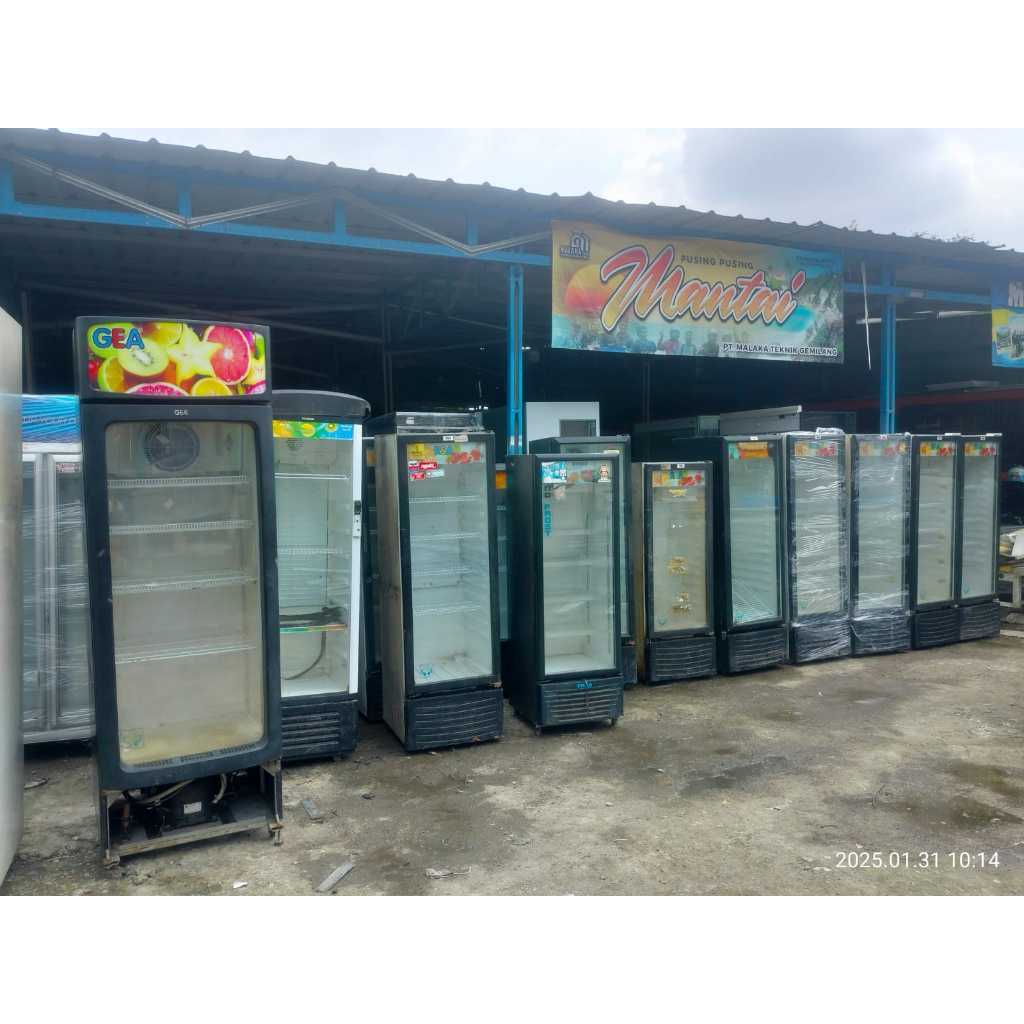 Jual SHOWCASE CHILLER 1 PINTU BEKAS BERGARANSI | Shopee Indonesia
