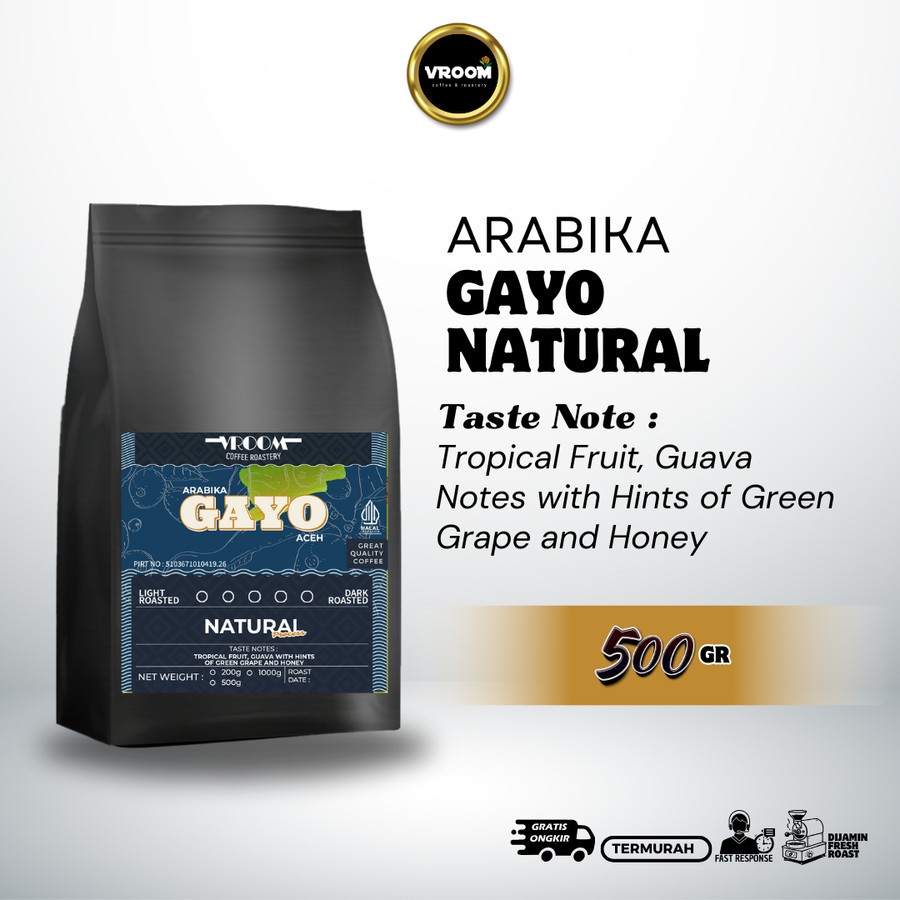 Jual Coffee Arabica Gayo Natural Roasted Bean Arabi…