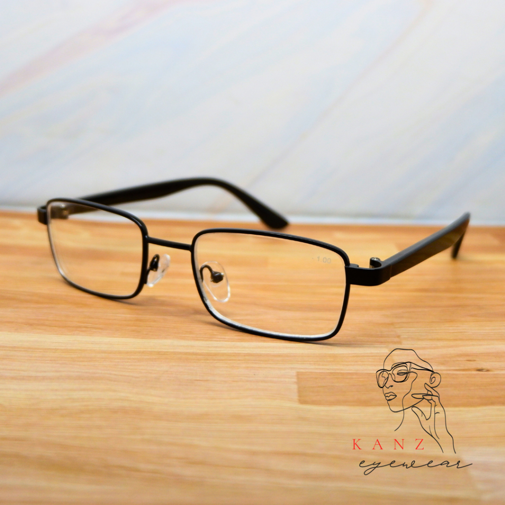 Jual Kacamata Frame Besi Kotak Kecil Minus Mines Wanita Pria Cowok ...