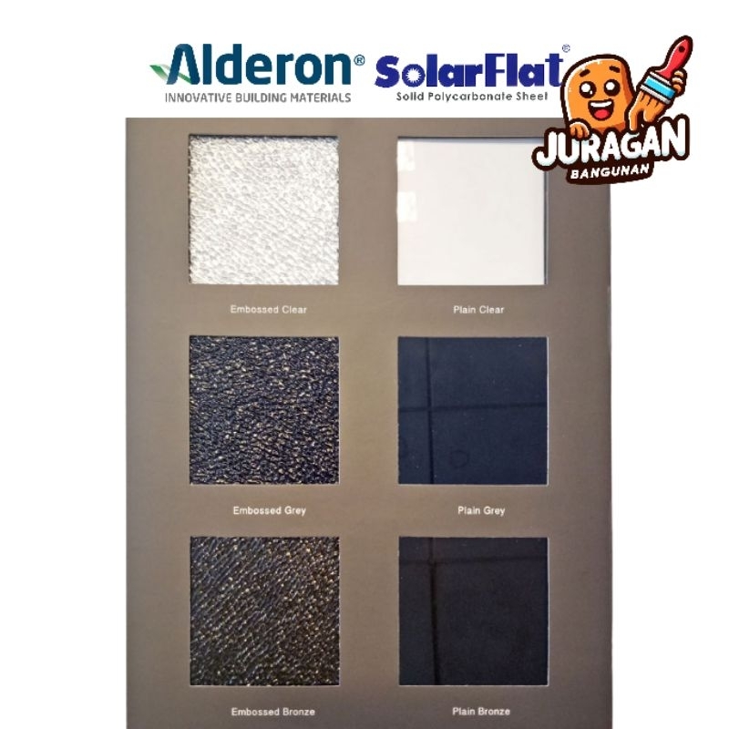 Jual ALDERON SolarFlat (Atap Polycarbonate Datar) | SolarTuff Solid ...