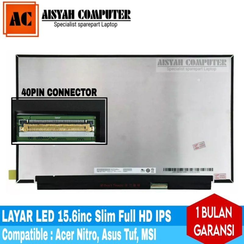 💻 BOE 15,6 Zoll LCD Display FHD 144Hz – 40 Pin – Ersatz Für N156HRA-EA1 REV C1 – Grade A/B/C Wählbar