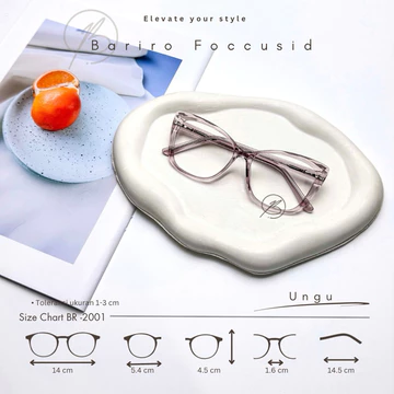 Kacamata Wanita Cat Eye 2001 Kotak Fashion Minus Dan Normal Antiradiasi Photocromic Blueray