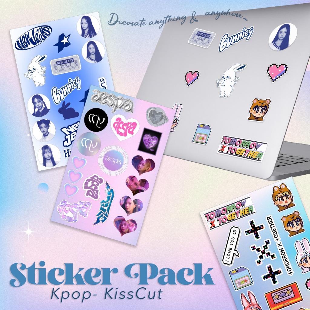 Jual STIKER PACK KPOP / Sticker Sheet Pack A5 / Sticker Deco Hp Laptop ...
