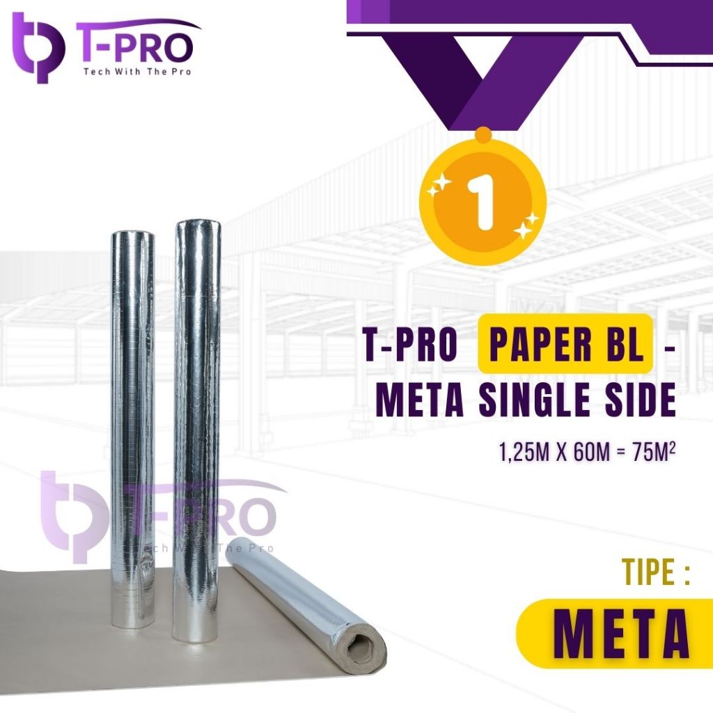 Jual Aluminium Foil Paper / Kertas BL - Metalizing Single Side | T-PRO ...