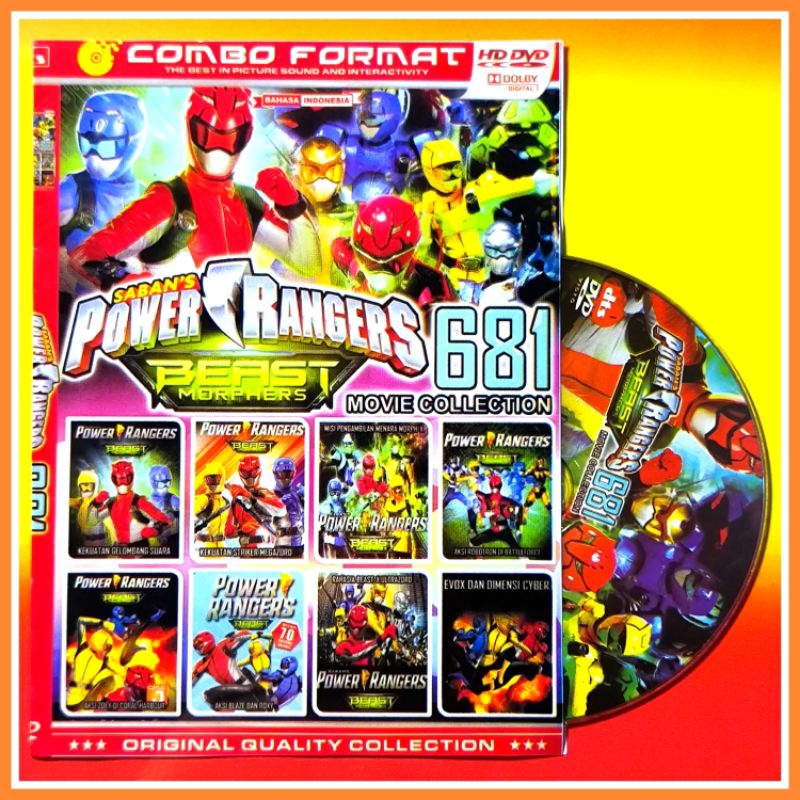Jual Kaset Film Kartun Anak Koleksi Power Rangers Beast 681 Pilihan ...