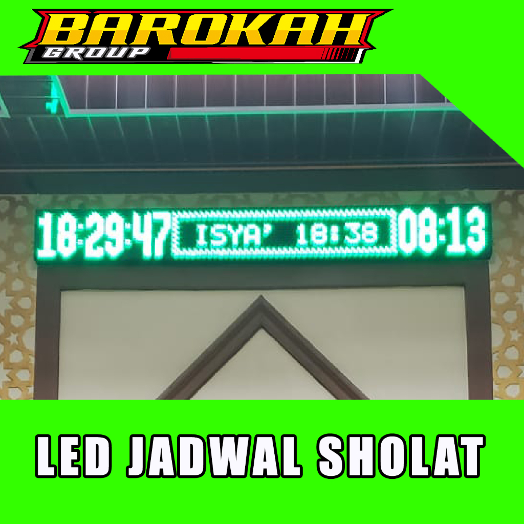 Jual RUNNING TEXT, LED JADWAL SHOLAT JAM MASJID JAM SHOLAT JWS LAMPU ...