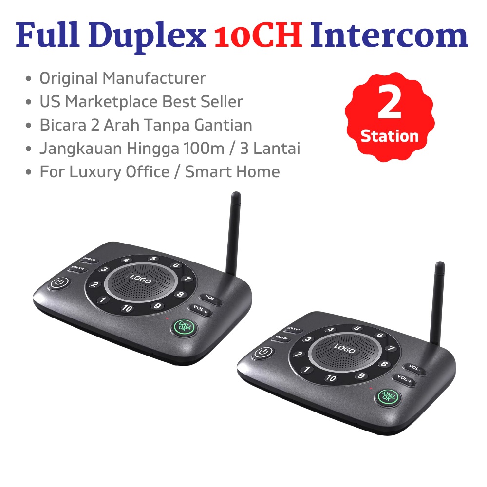 Jual THE 10CH Ultimate Full Duplex Wireless Intercom Starter Kit 2 ...