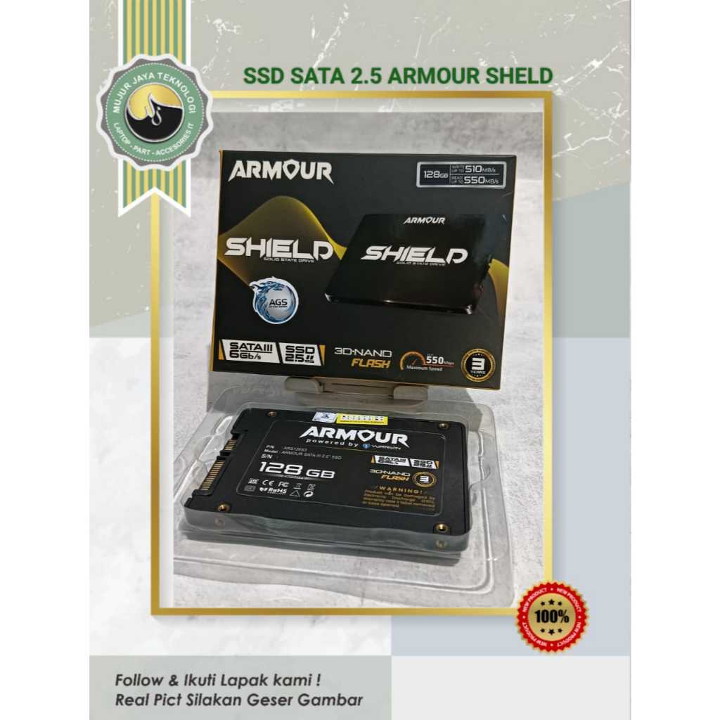Jual SSD ARMOUR SHELD 128GB / 256GB / 512GB SATA 2.5