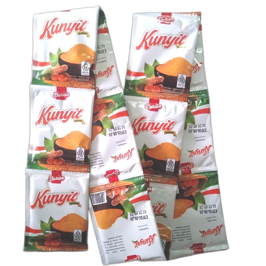 Jual Burisa KUNYIT Bubuk Renceng [12 x 4 Gr] | Shopee Indonesia