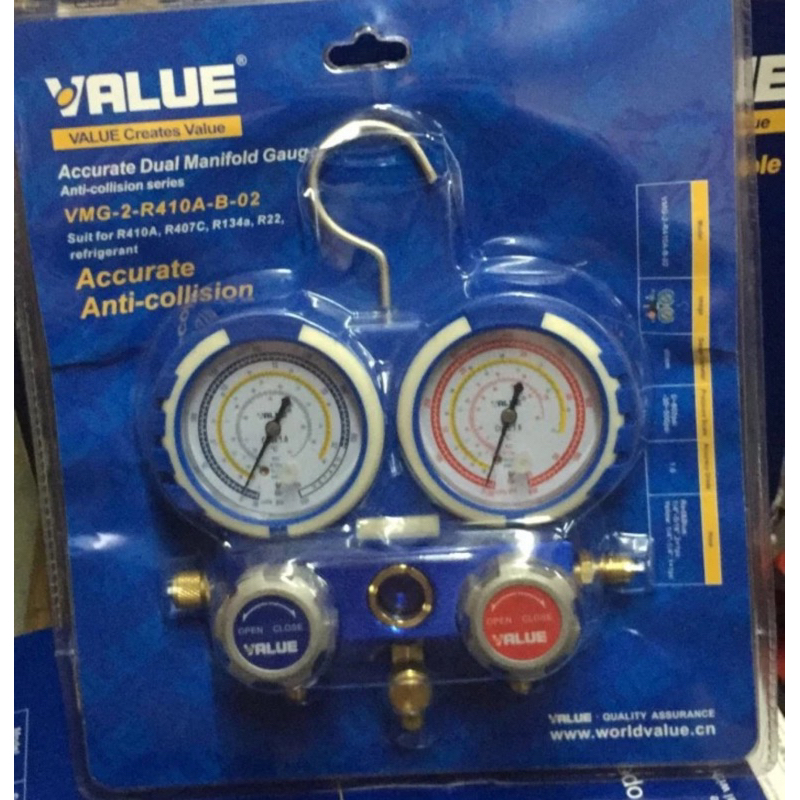 Jual MANIFOLD DOUBLE VALUE R410 | ANALYZER AC VALUE VMG-2-R410A-B-02 ...