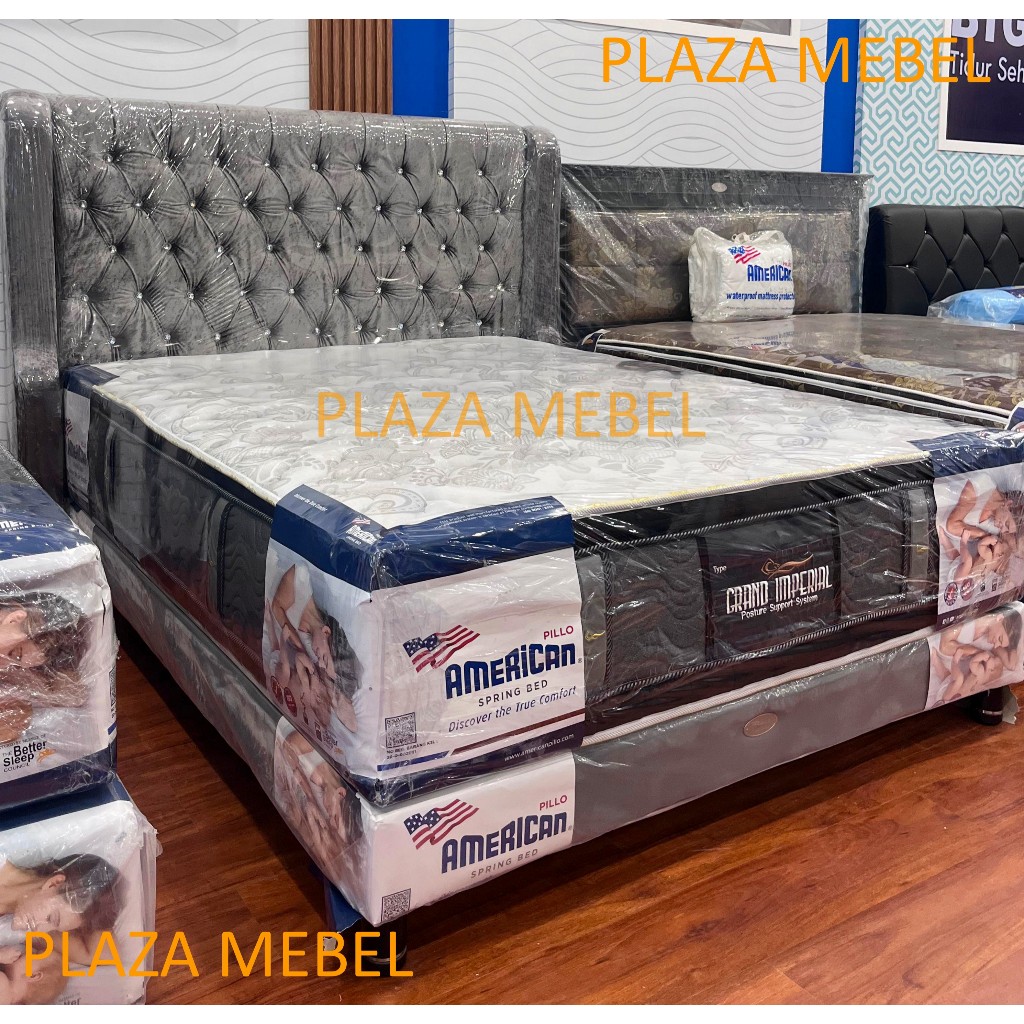 Jual SET Bed Springbed American Grand Imperial + HB Boston ( FULLSET ...