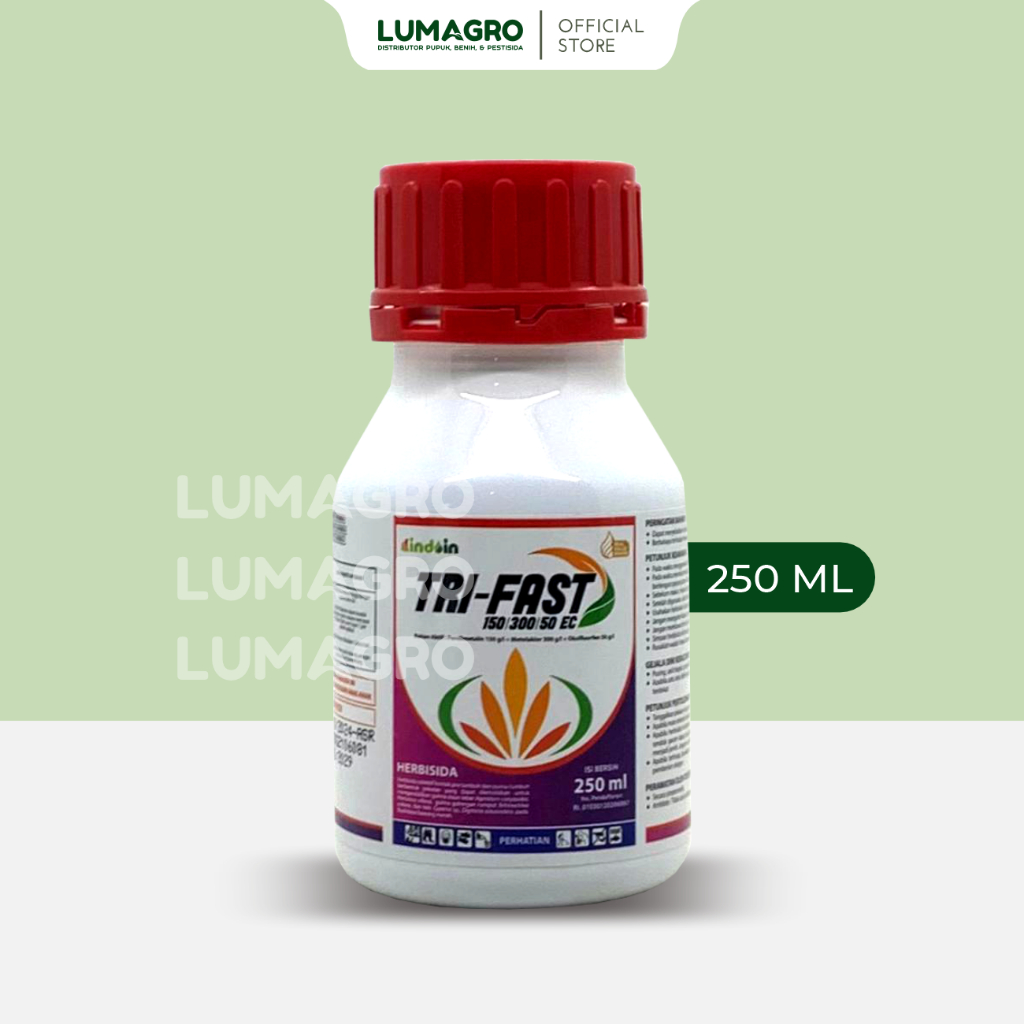 Jual Herbisida Tri Fast 250ml Pendimethalin Metolachlor Oxyfluorfen ...