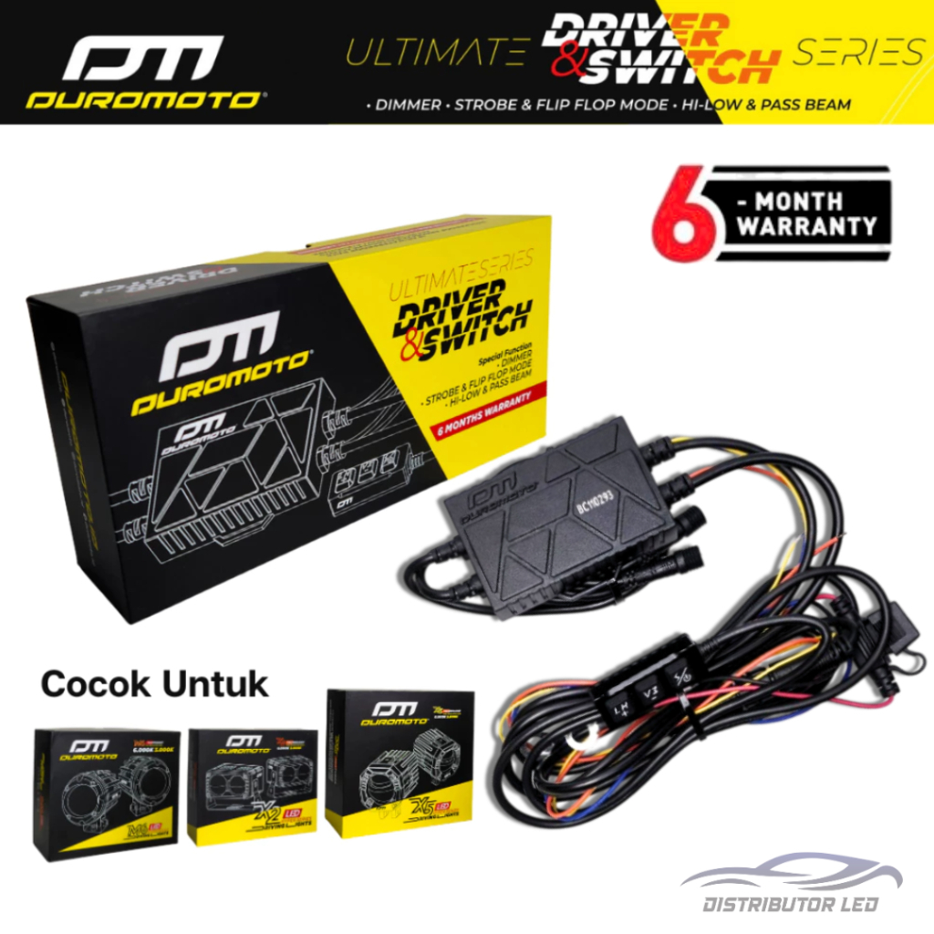 Jual Duromoto Driver Ultimate Plus Saklar Dimmer Strobe Lampu Foglamp ...