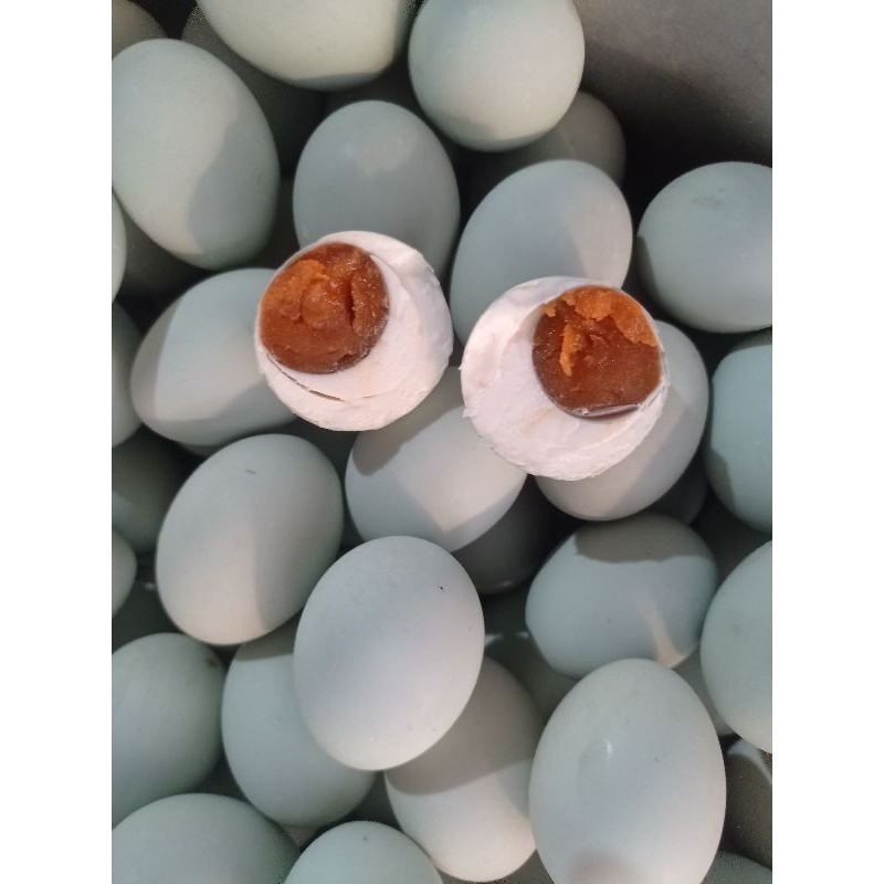 Jual TELUR ASIN SIZE BESAR-SEDANG (RASA PREMIUM) ini telur bebek ya ...