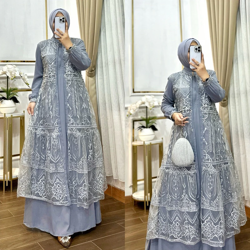 Almira Dress Busui Tampak Depan
