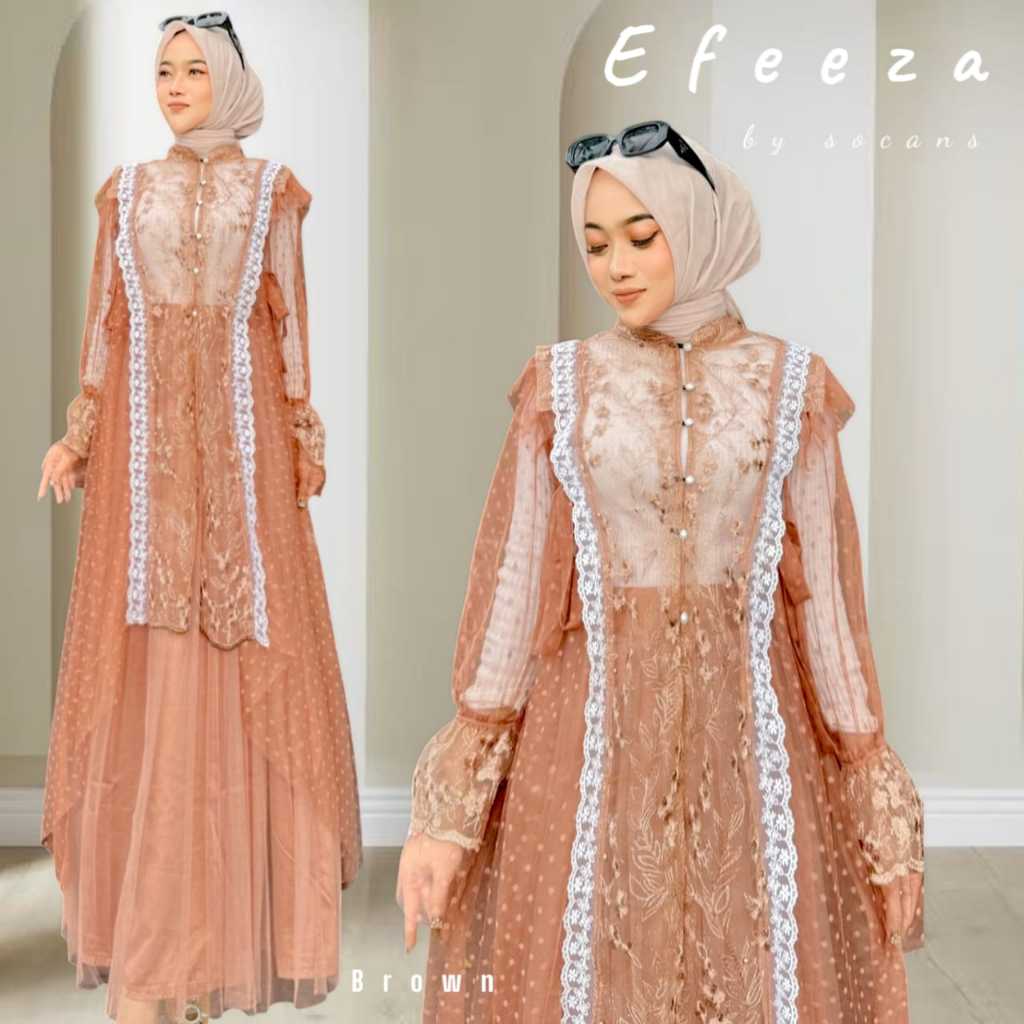 Jual Efeeza setelan OUTER renda one set rok tile bordir utk Raya ...