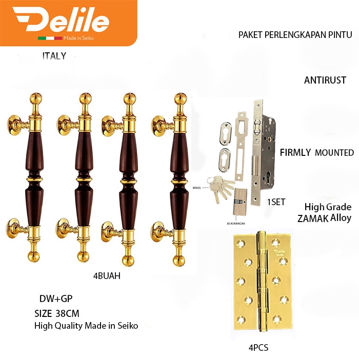 Jual Paket Perlengkapan Pintu / Engsel - Mortiselock - Full Handle MY ...