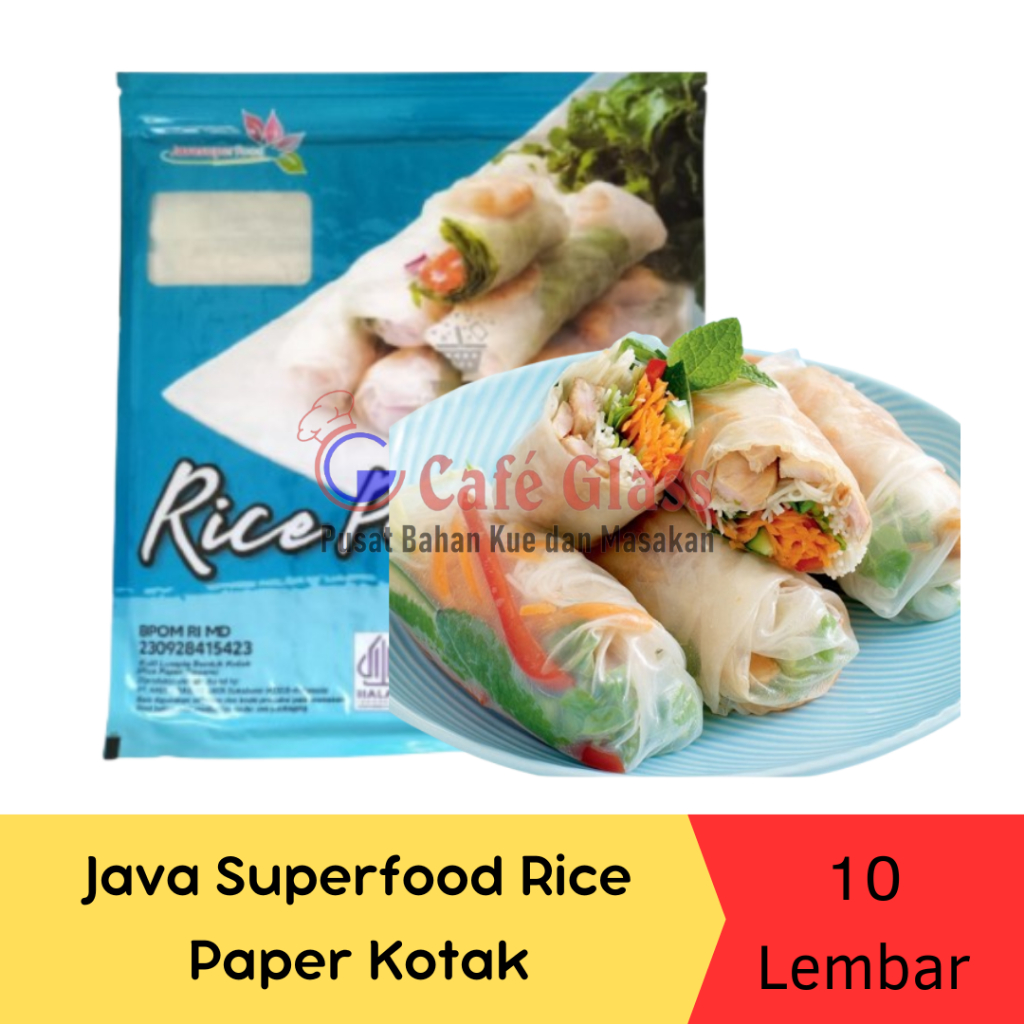 Jual Rice Paper / Spring Roll Java Superfood Kotak 100Gr/10 Lembar ...