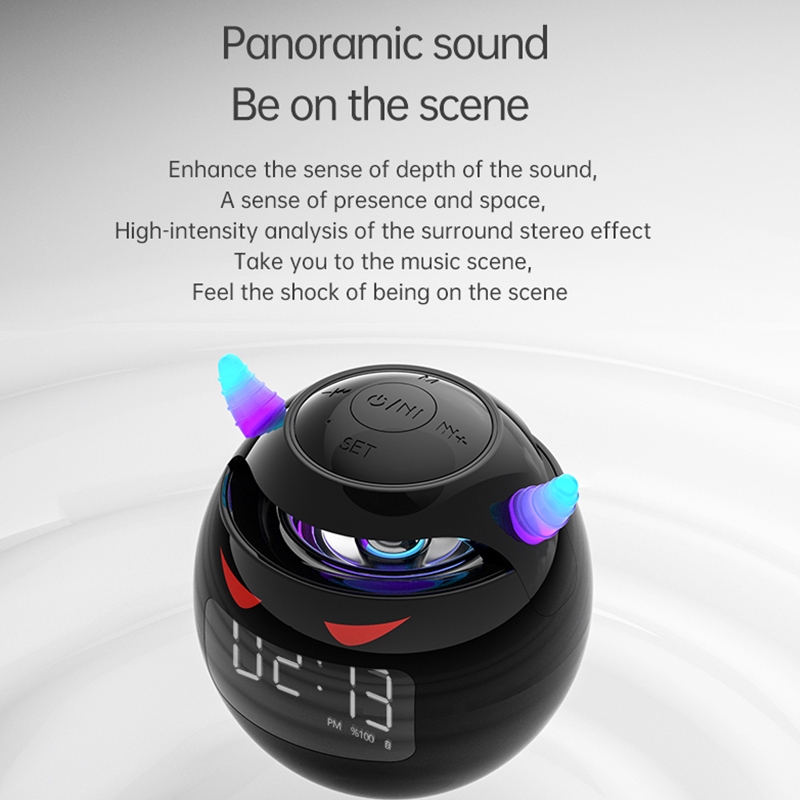 Jual SmartBird Speaker&Clock G9 Cool little devil Bluetooth 5.0 Jam ...
