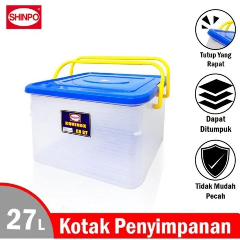 Jual Box Cb 27 Equinox Shinpo/ Box Container 27 liter Shinpo/ Kontainer ...
