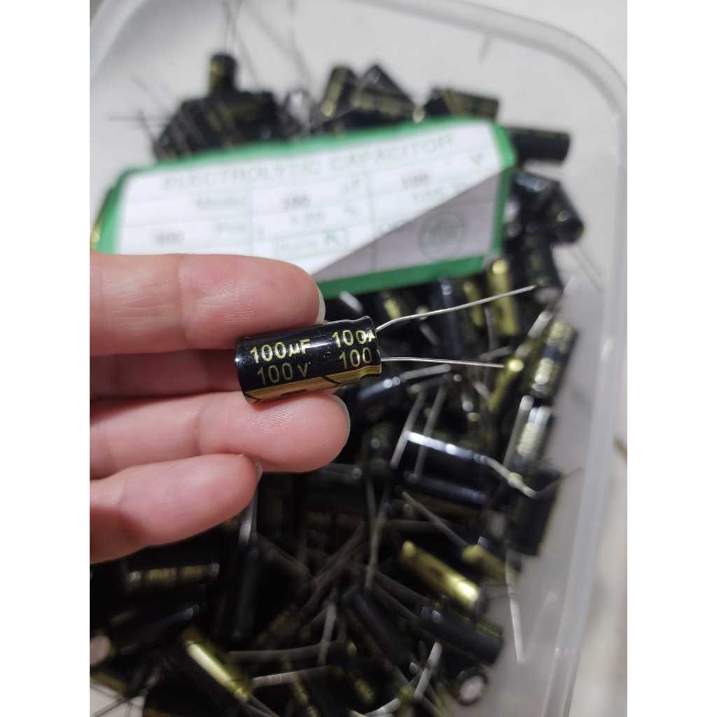 Condensatore Elko 10x Radiale 100µF 50V | Condensatore Elettrolitico SMD Fino A 105°C | Condensatore Elettrolitico 100uF Di Elna - Foto 3