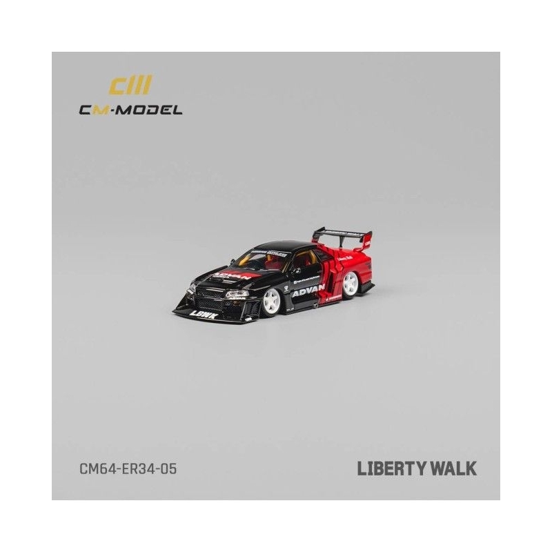 Jual CM Model 1/64 Diecast LBWK Nissan Skyline GTR R34 - Advan | Shopee ...