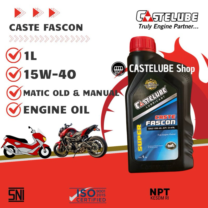 Jual Castelube Fascon 15W-40 1L | Shopee Indonesia