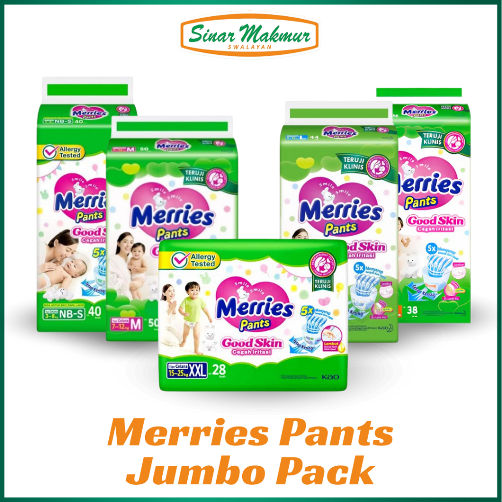 Jual Merries Pants Jumbo Pack All Varian | Shopee Indonesia