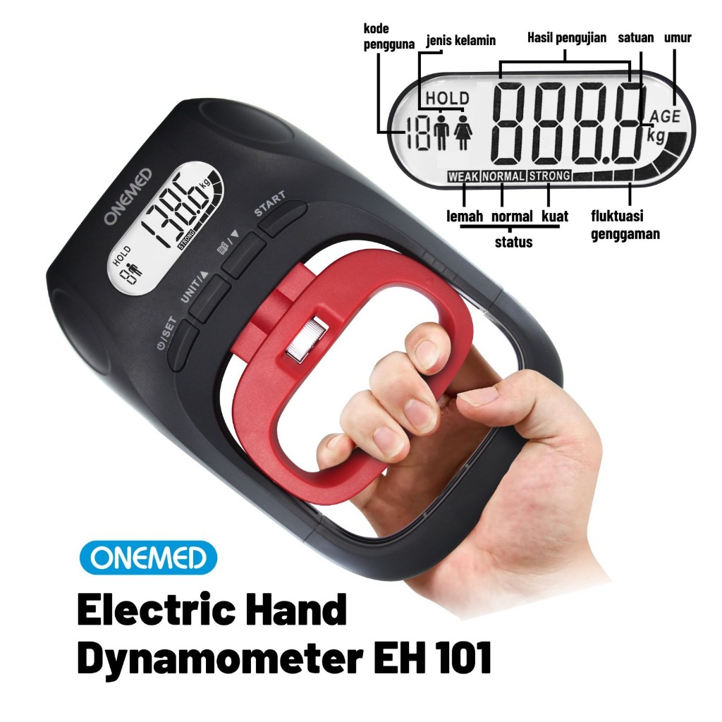 Jual ONEMED Electronic Hand Dynamometer EH-101 OOF | Shopee Indonesia