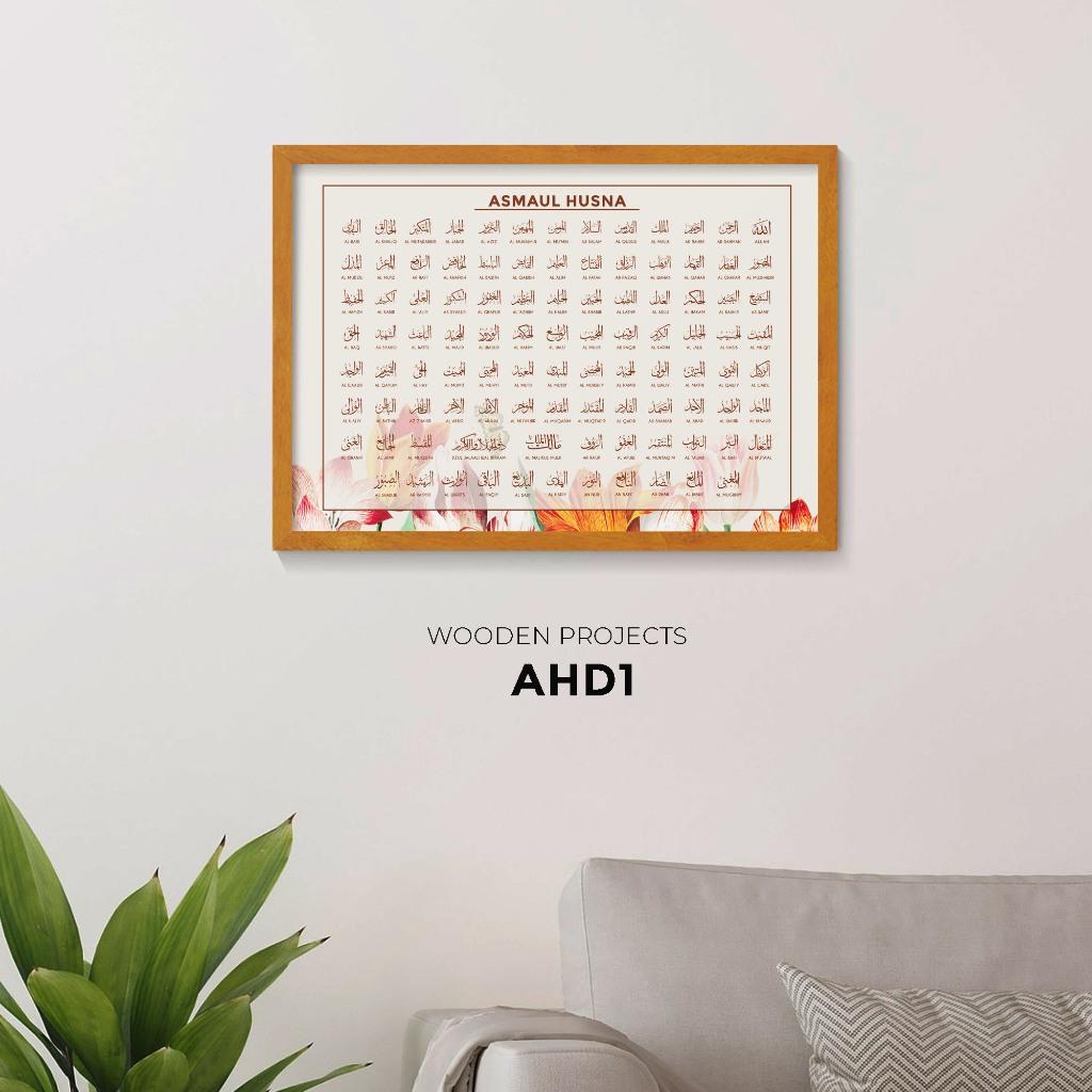 Jual Wooden Projects Hiasan Dinding Frame Kayu Wall Decor Aesthetic ...