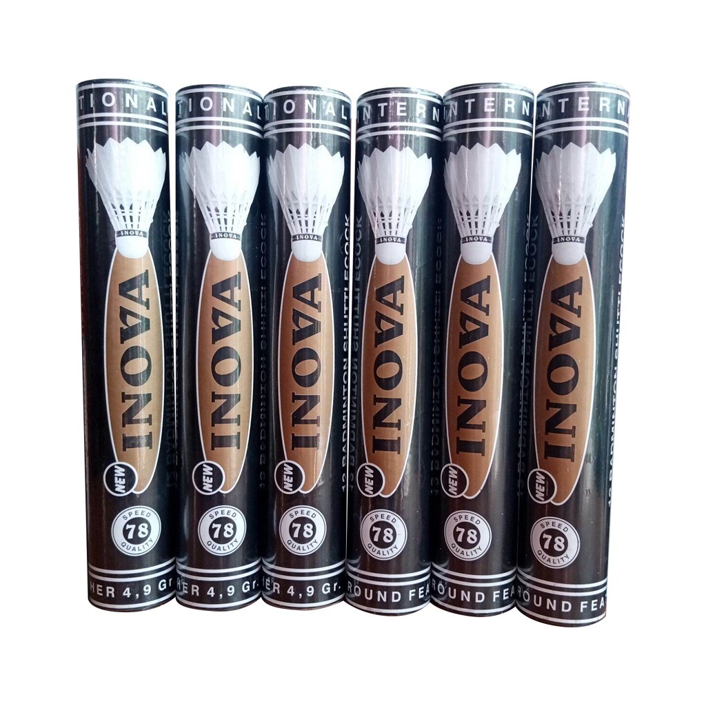Jual Shuttlecock Kok Badminton / Bulu Tangkis INOVA HITAM | Shopee ...