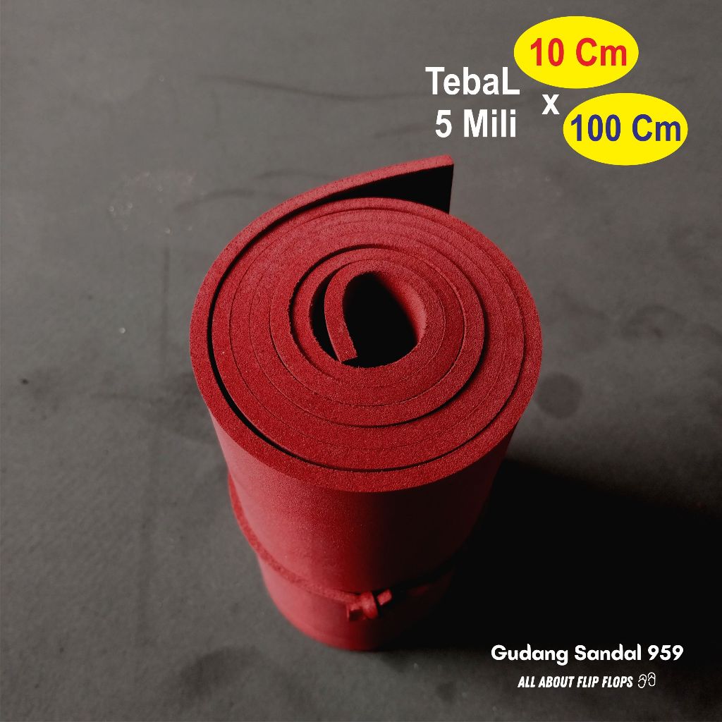 Jual SPON ATI / BUSA ATI TEBAL 5 MILI MERAH LEBAR 10 CM x PANJANG 100 ...