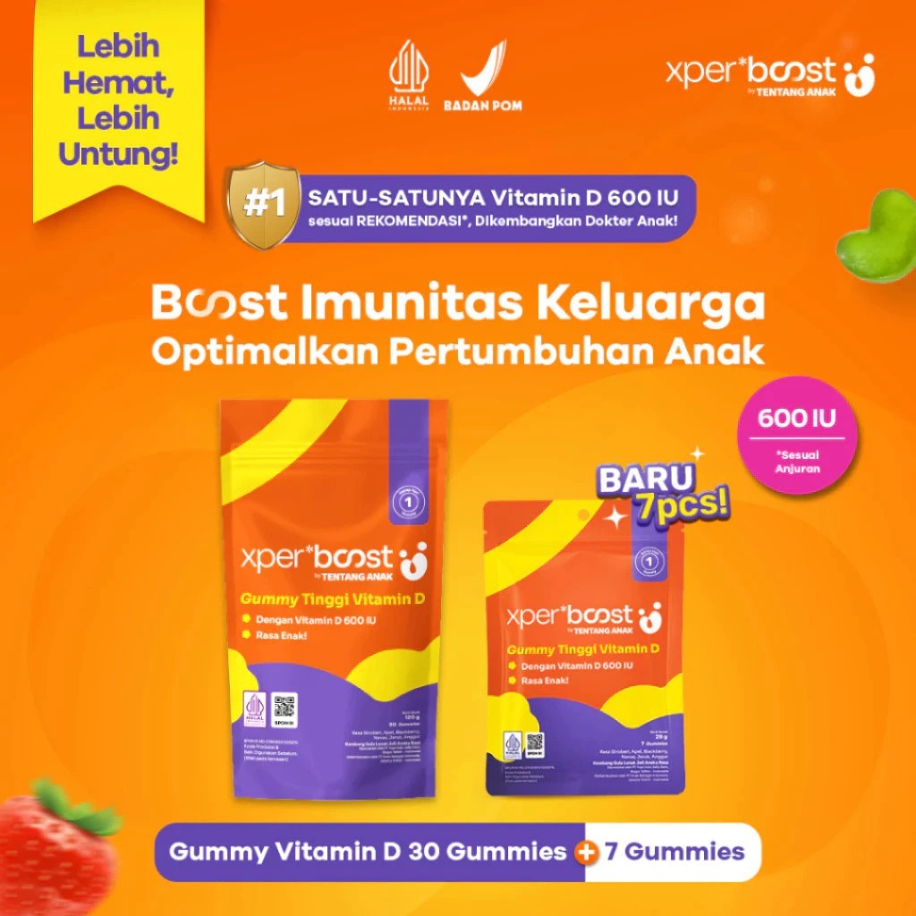Jual Expert Boost Gummy Vitamin D 600 IU Anak dan Dewasa 30 Gummies / 7 ...