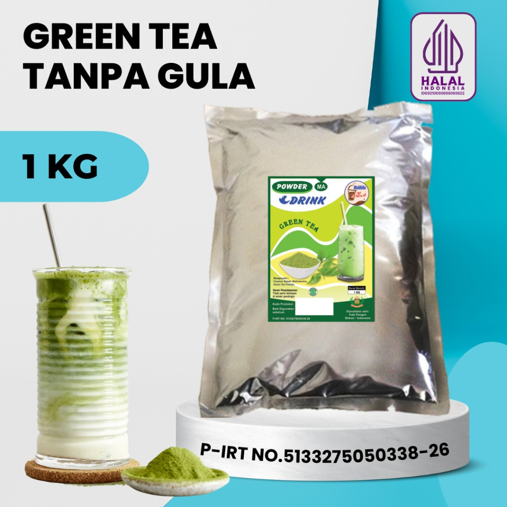 Jual Bubuk GREEN TEA 1 KG - Powder Drink Matcha / Bubuk Minuman Rasa ...