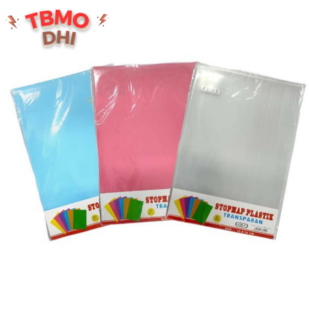 Jual TBMO Pack KIKY Stopmap / Map Plastik L (Folio) Isi 12 Lembar ...