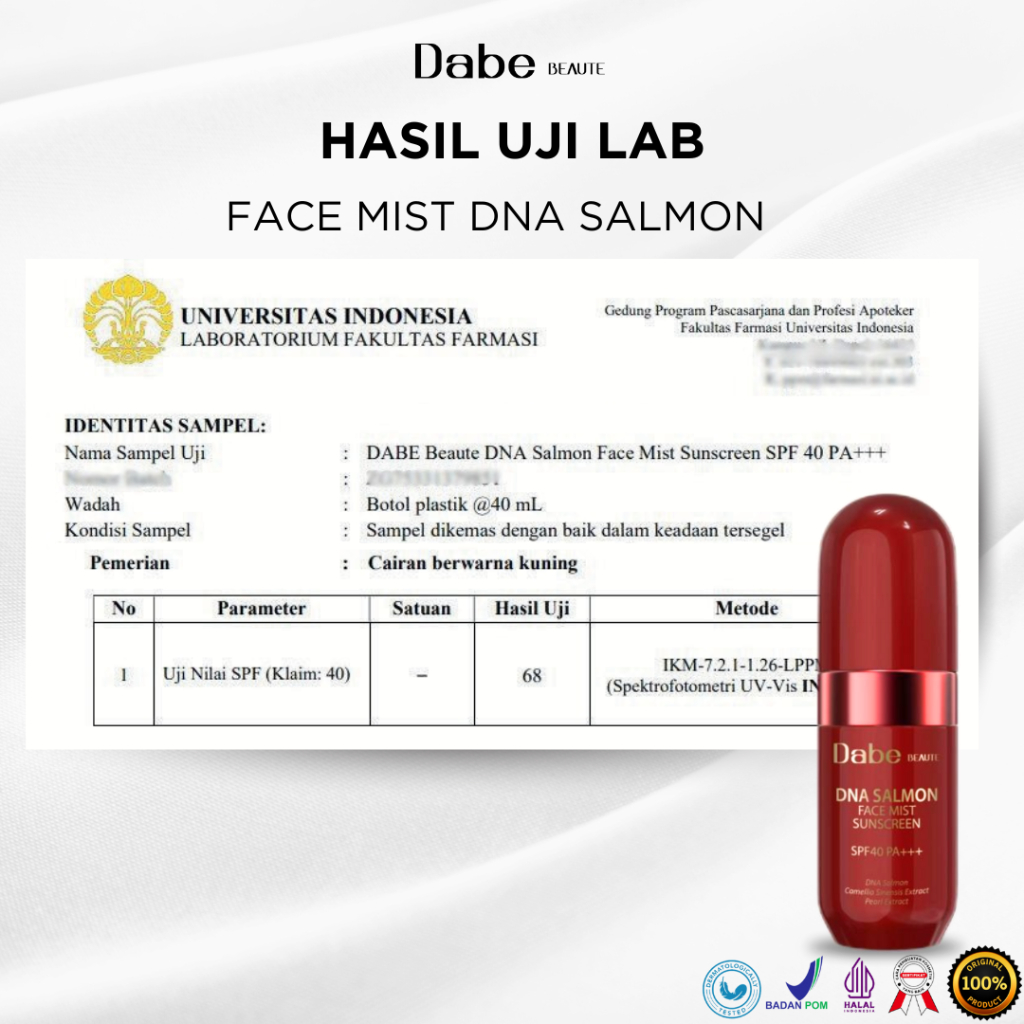 Jual FACE MIST DNA SALMON SUNSCREEN SPF 40 PA+++ Perawatan | Shopee ...