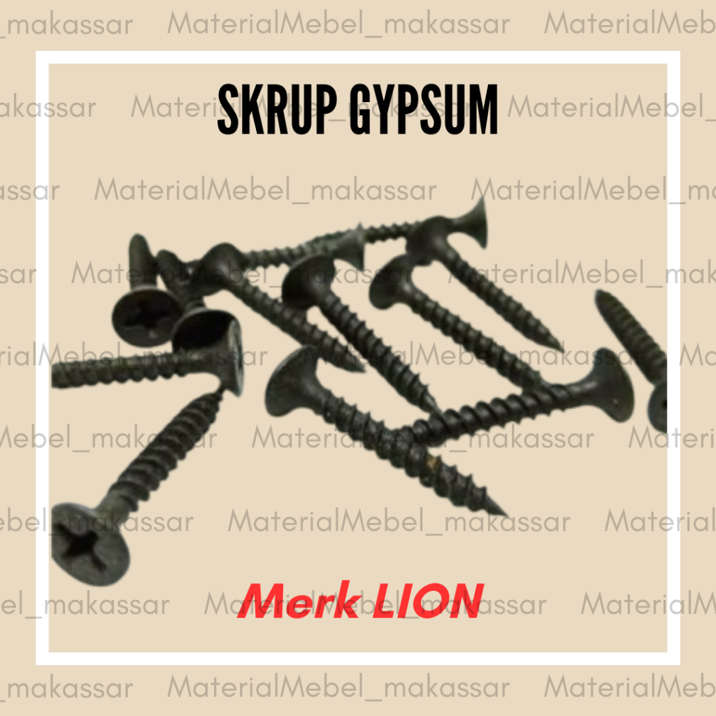 Jual *100pcs* Skrup Gypsum / Skrup Plafon PVC / Skrup Hitam / Skrup ...