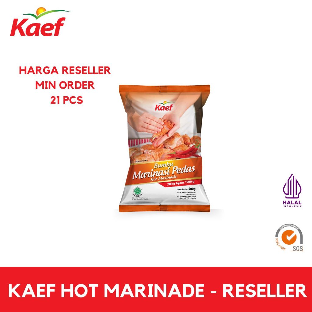 Jual Bumbu Marinasi Fried Chicken | Hot Marinade KAEF | Bumbu Marinasi ...